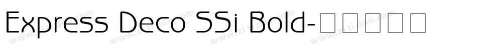 Express Deco SSi Bold字体转换